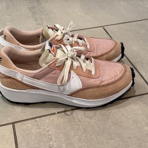 Women's Nike Pink and White Daybreak Sneakers